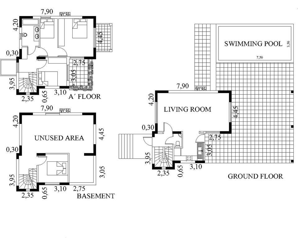 Afroditi-Villa-3, Private Pool, Sea And Golf Афанту Екстериор снимка